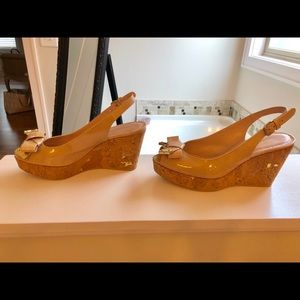 Stuart Weitzman Bodajean Slingback Wedge Sz 8.5
